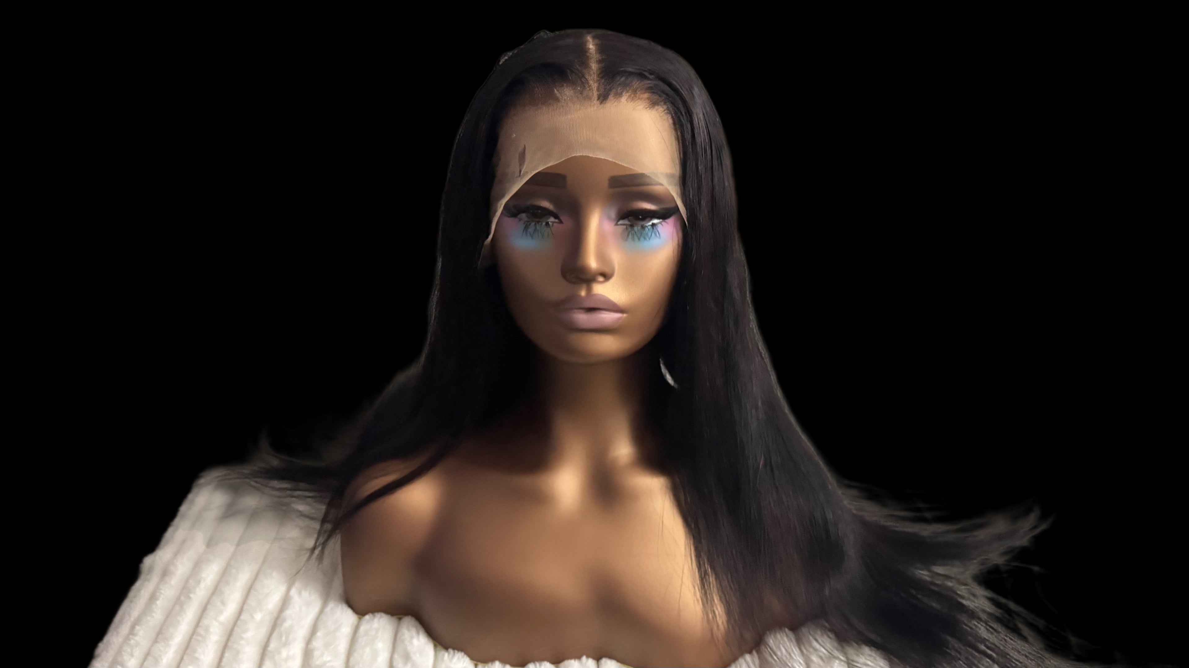 26" middle part 13x4 wig human hair