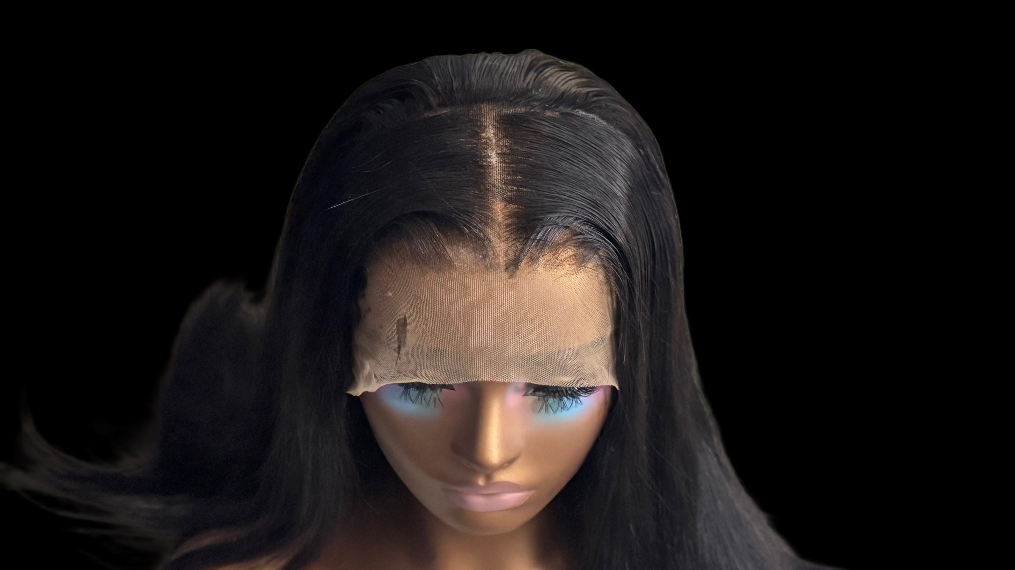 26" middle part 13x4 wig human hair